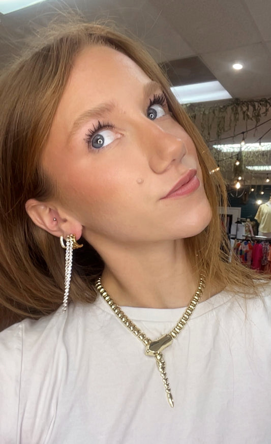 Snake Clip Necklace