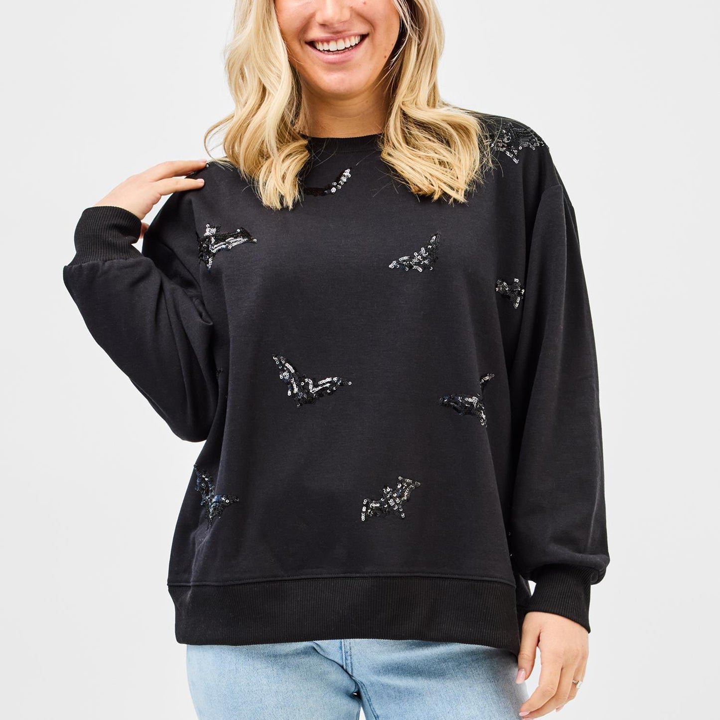 Sarah Bats Halloween Sweatshirt