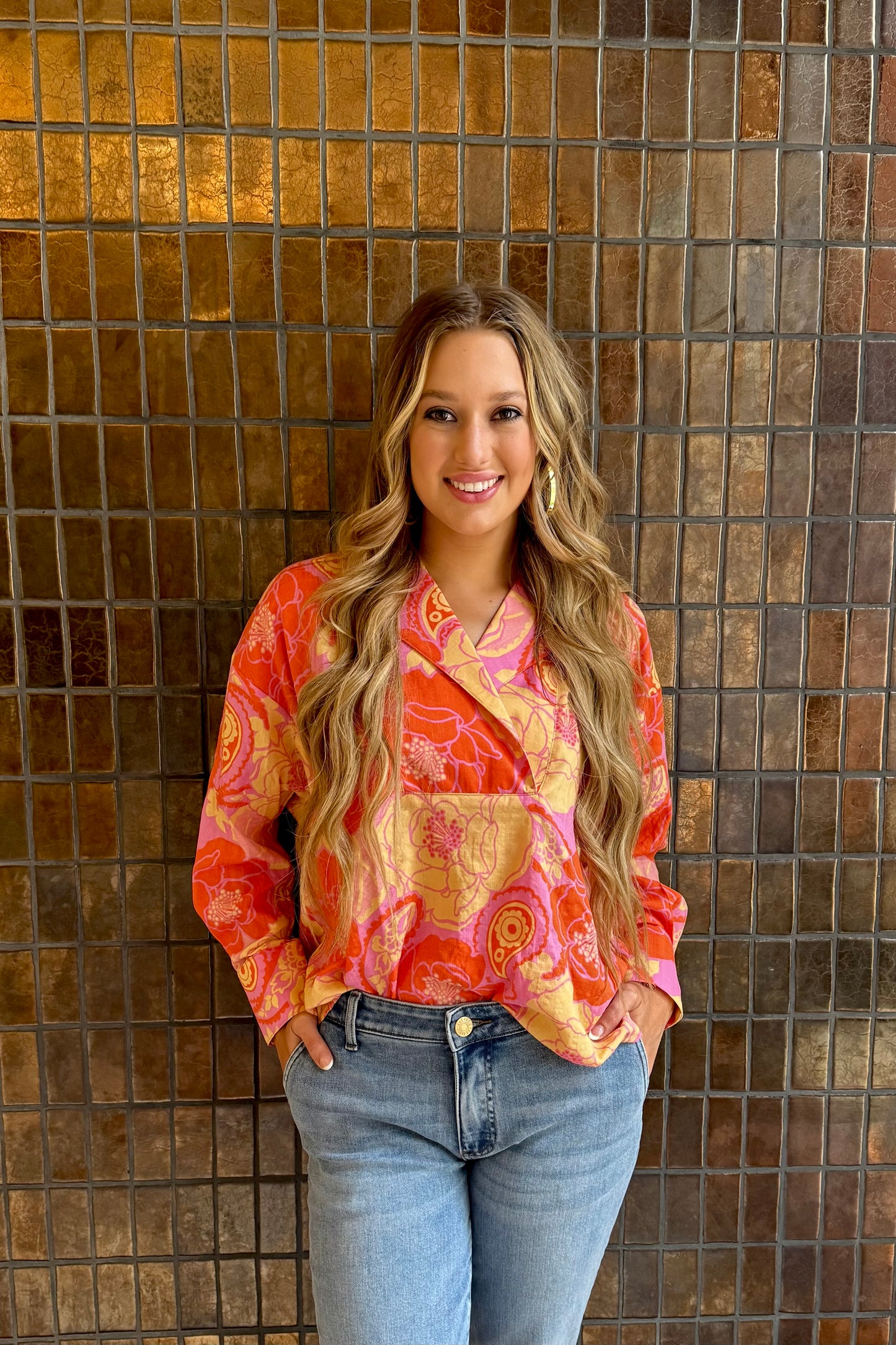 Pink Camp Shirt - Ivy Jane