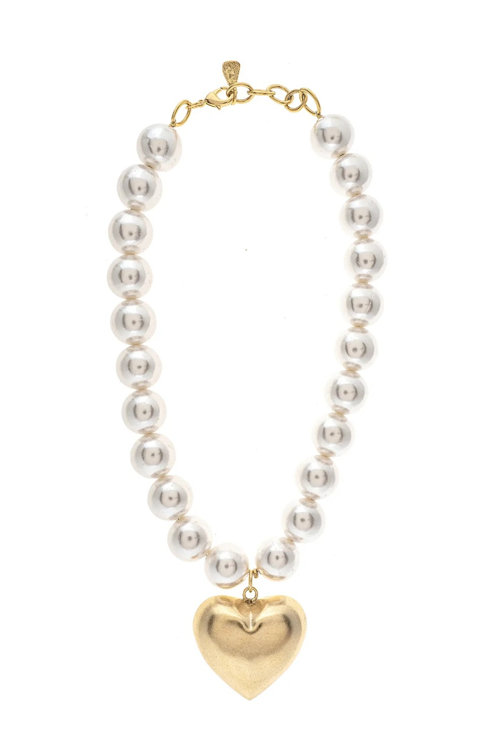 Pearl Necklace with Heart