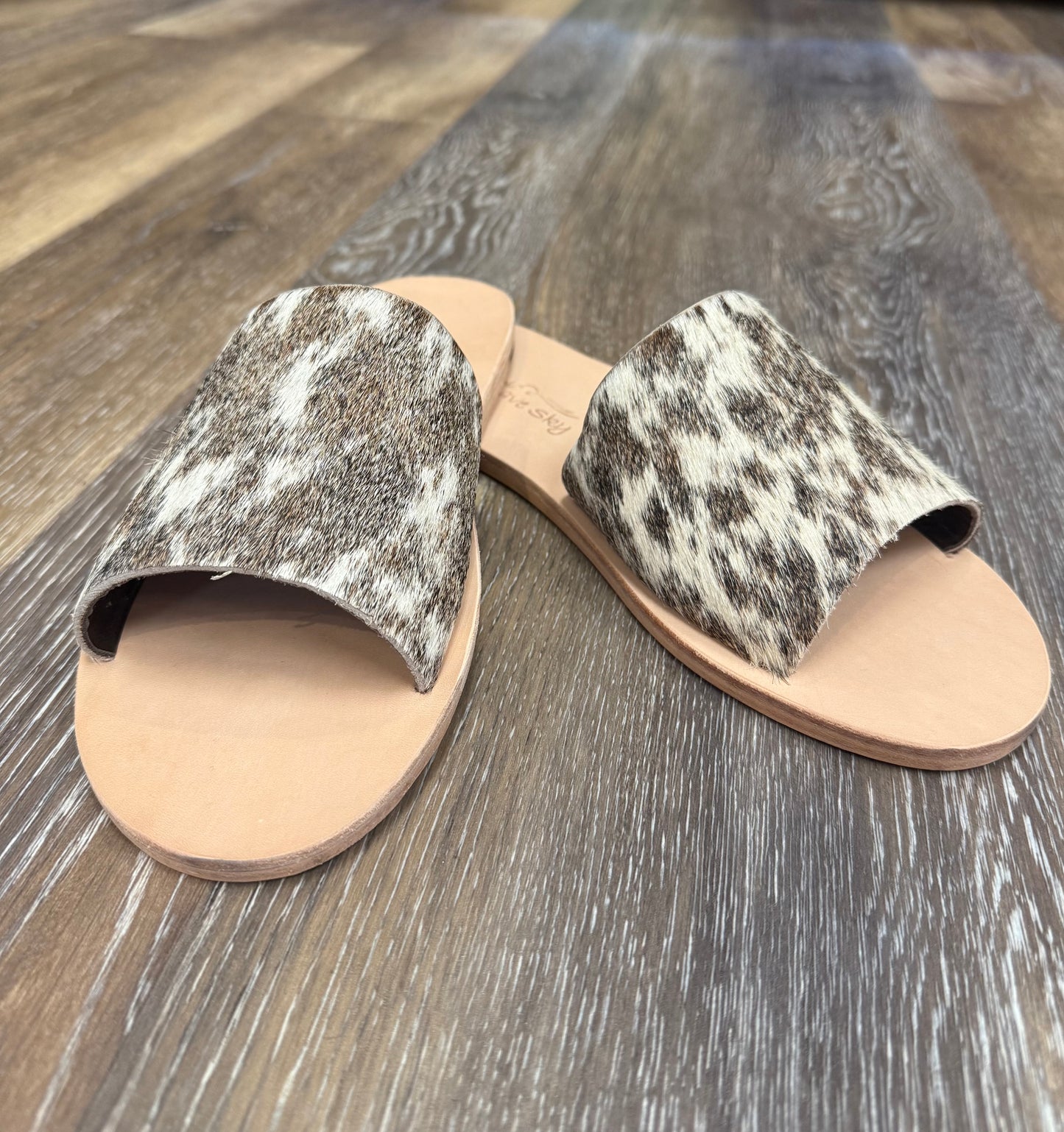 Agave Sky Nadia Cowhide Flats~ Size & Color Varies for Each Individual Pair