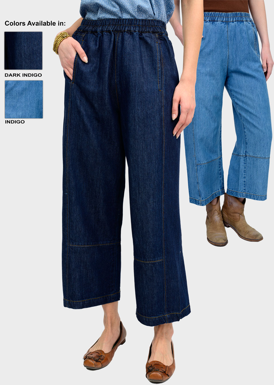 Pull-on Barrel Pants