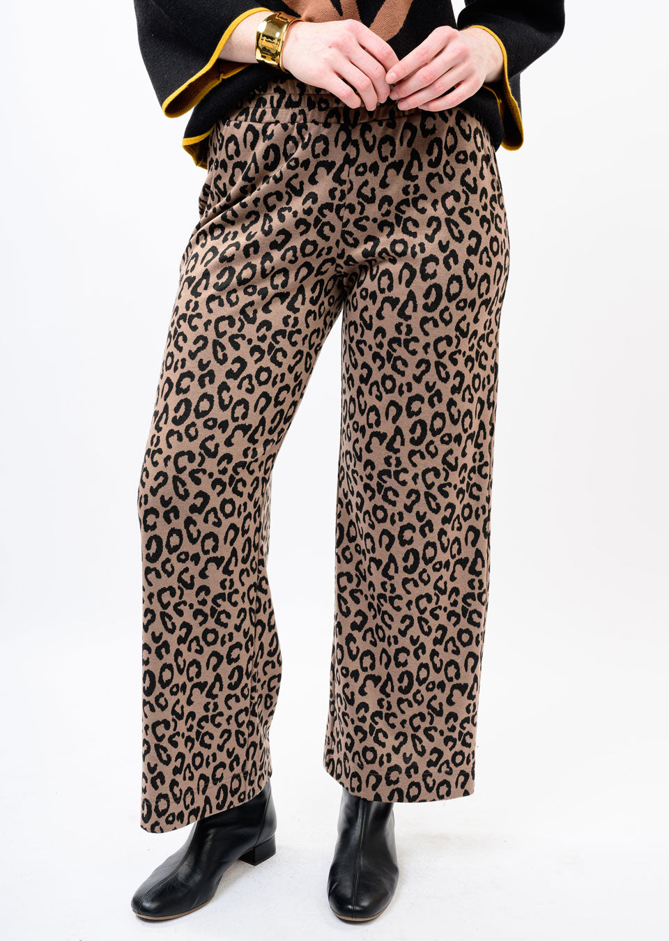 Leopard Wide Leg Pants