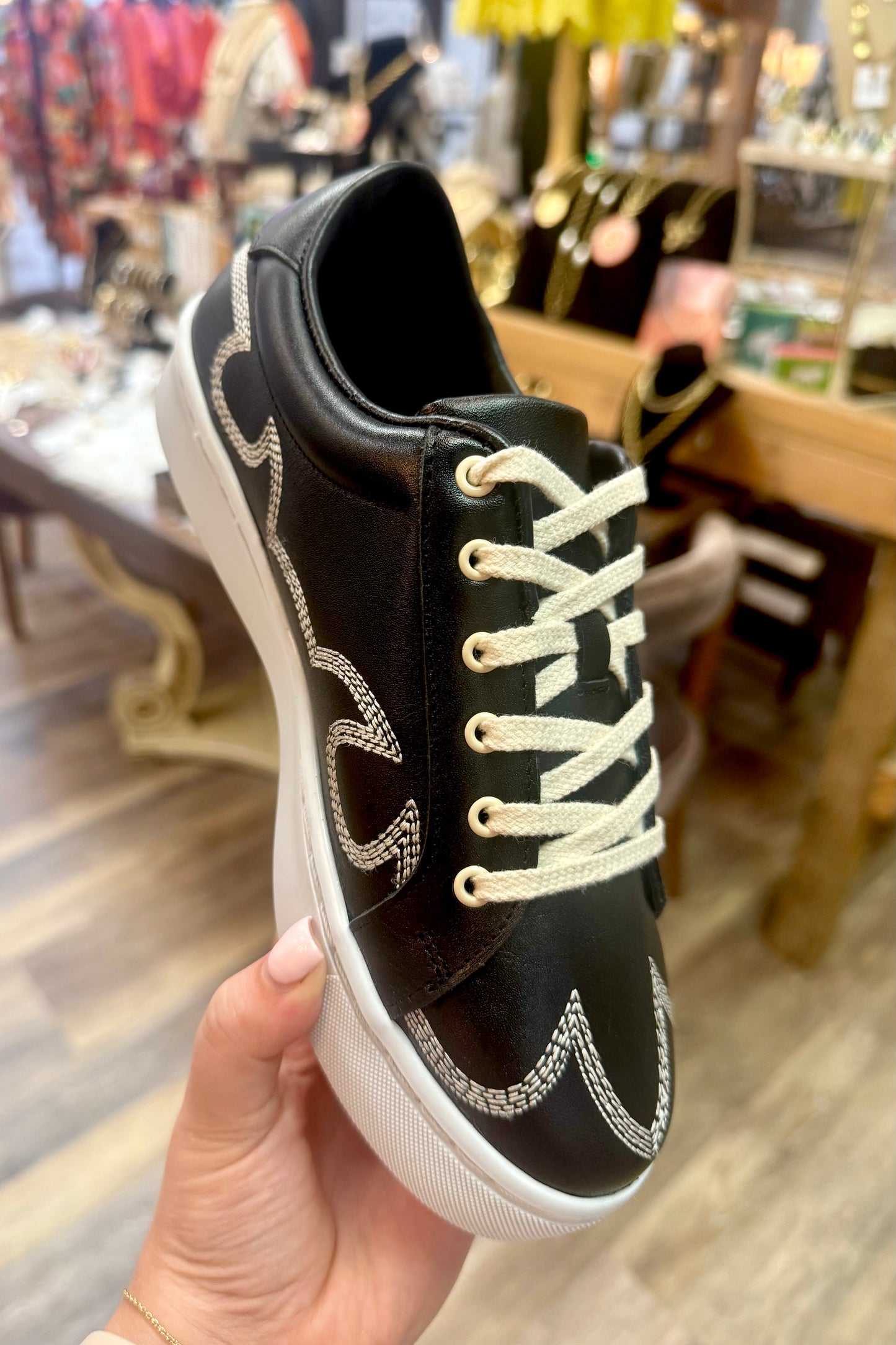 Agave Sky ~ Skye Black Sneaker