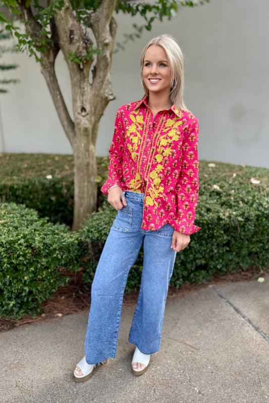 Maricela Pink Blouse by Sister Mary