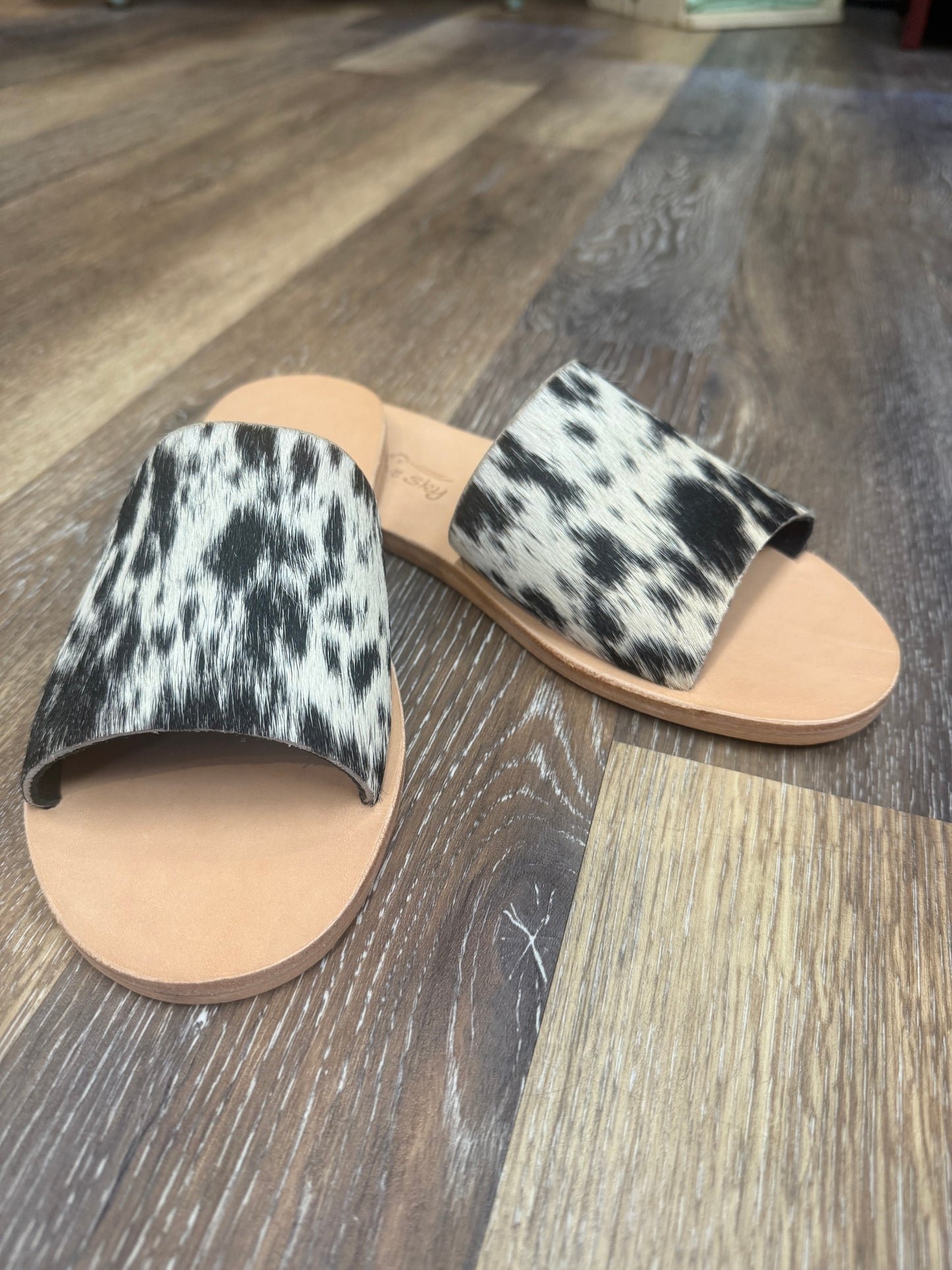 Agave Sky Nadia Cowhide Flats~ Size & Color Varies for Each Individual Pair