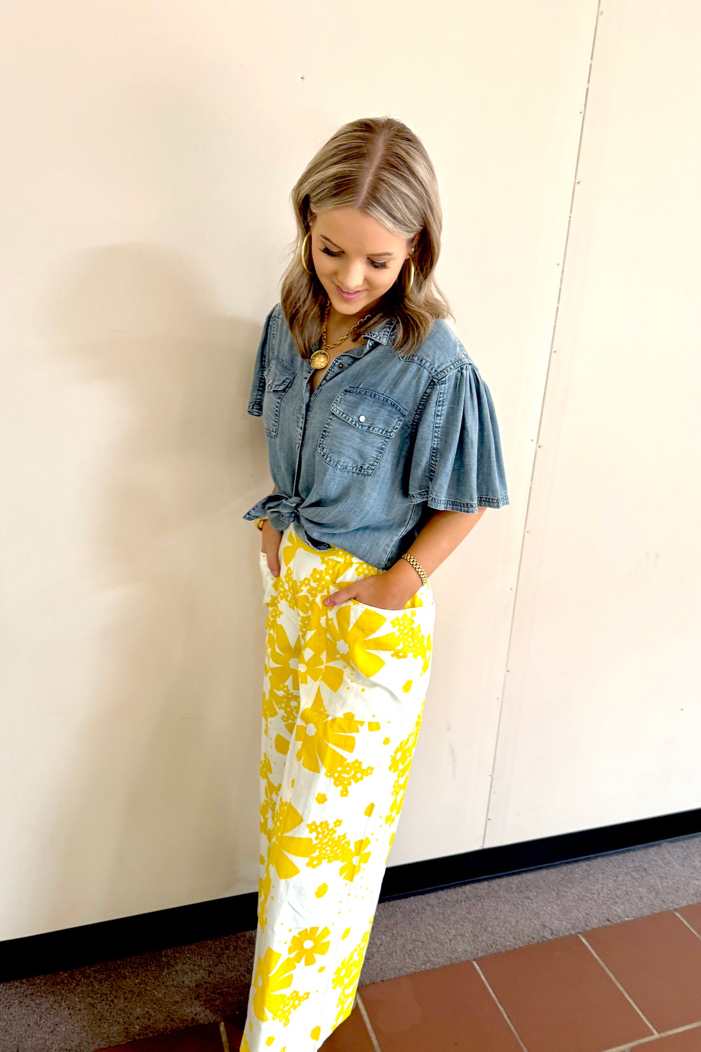 Scattered Daisy Pant