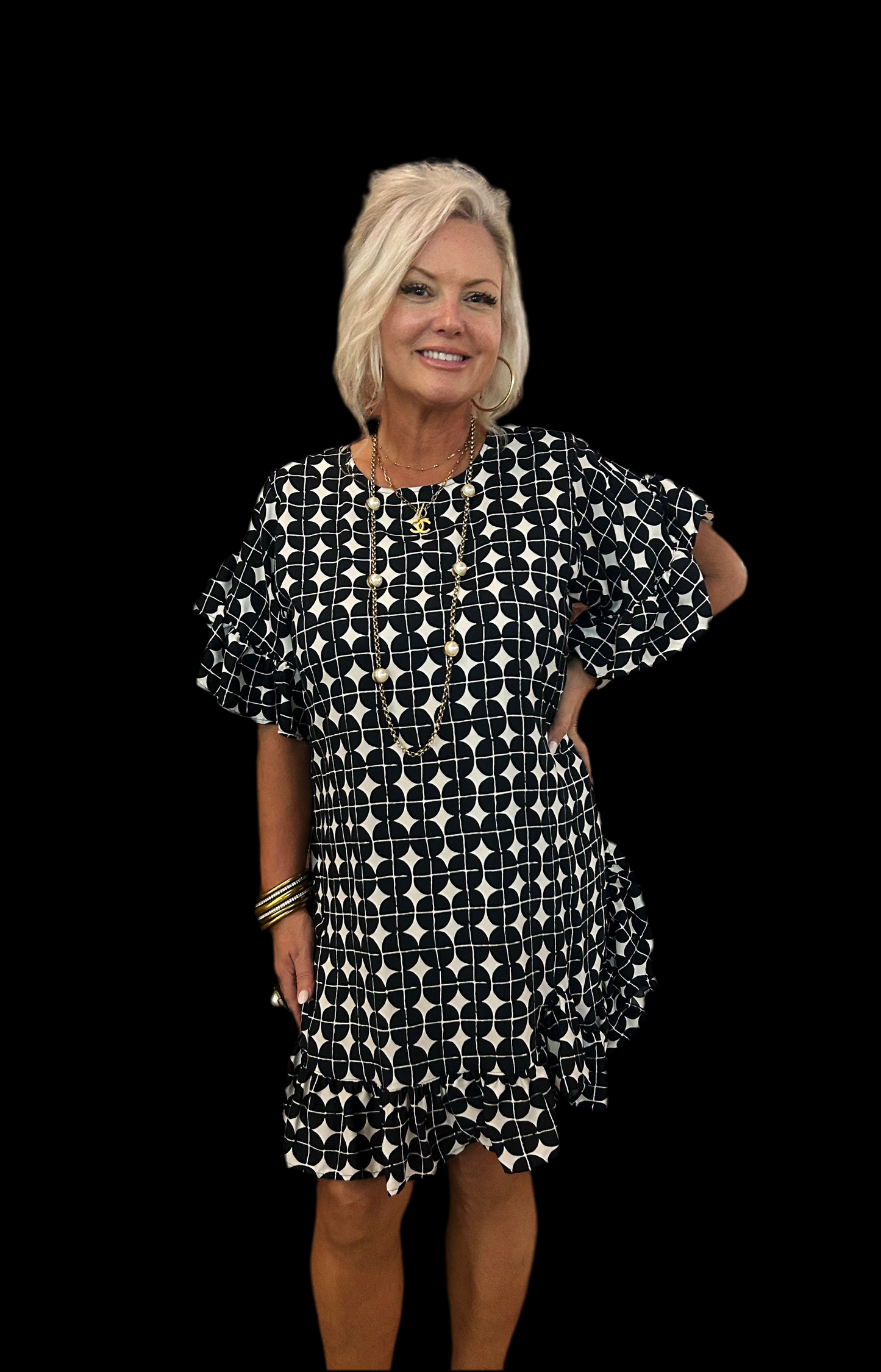 Abstract Power Dress