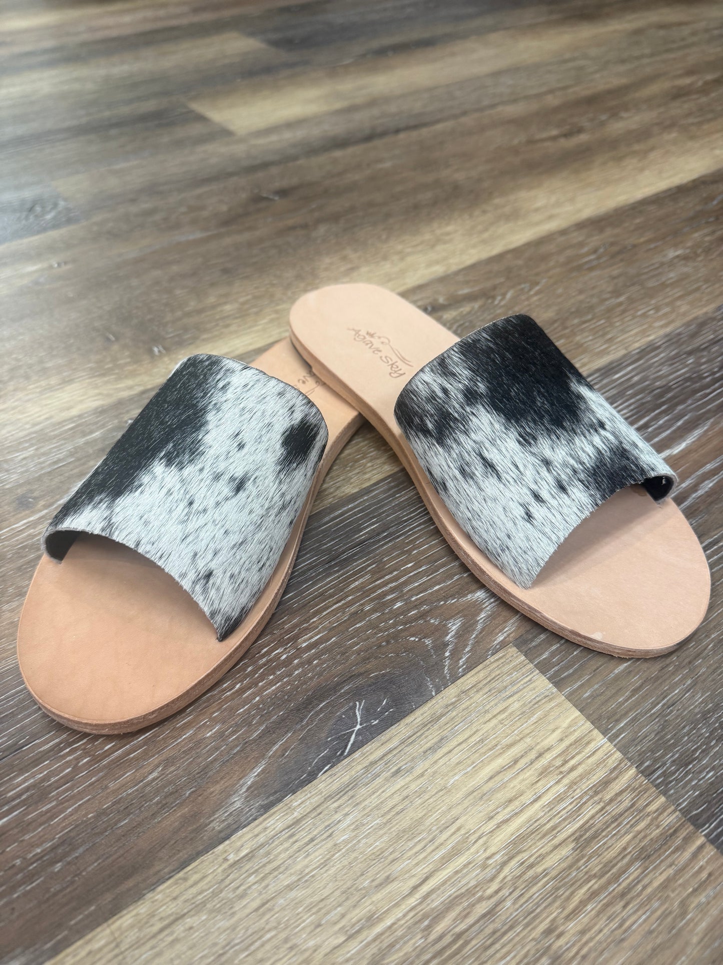 Agave Sky Nadia Cowhide Flats~ Size & Color Varies for Each Individual Pair
