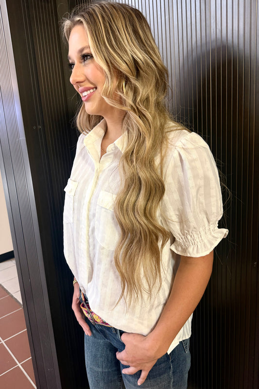 Joy Joy White Pocket