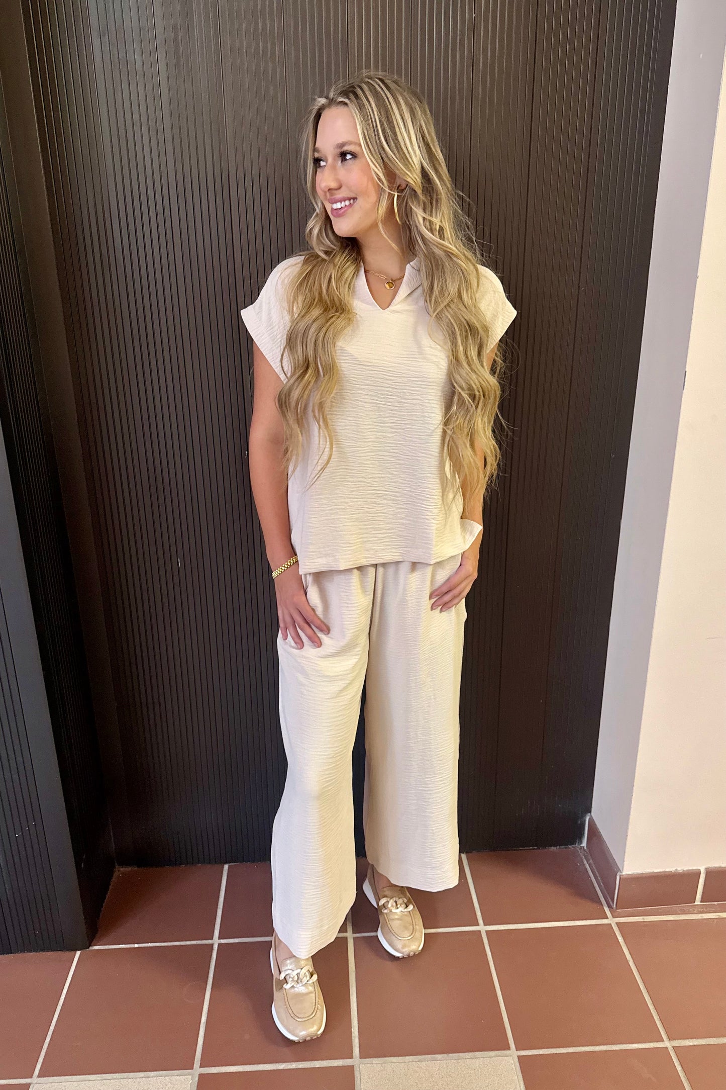 Casual to Cocktail Funnel Collar Top