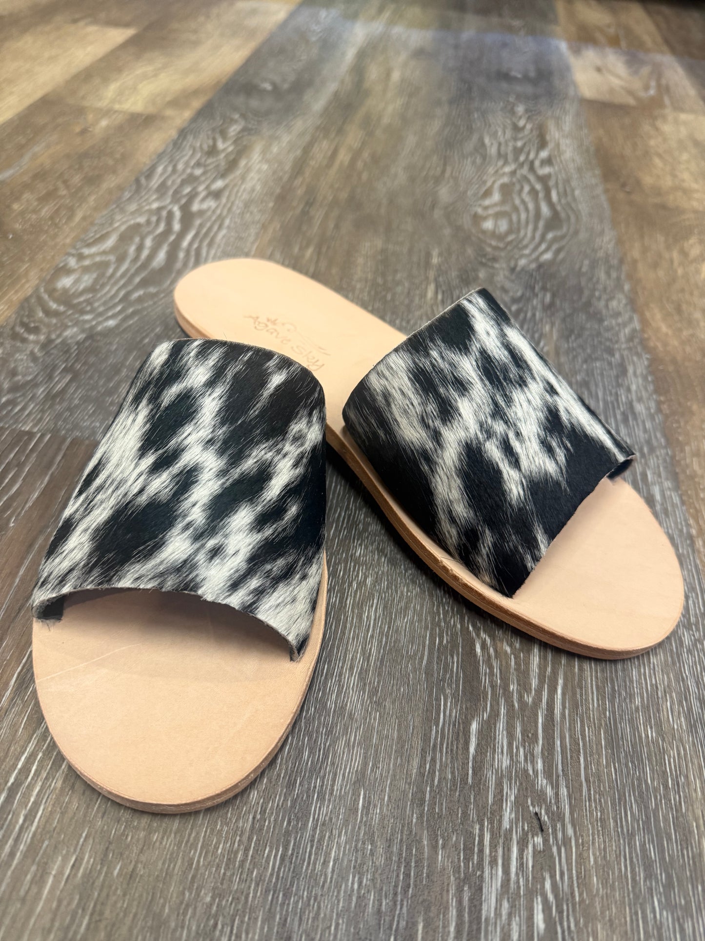 Agave Sky Nadia Cowhide Flats~ Size & Color Varies for Each Individual Pair