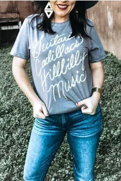 Guitars, Cadillac's and Hillbilly Music T- Shirt
