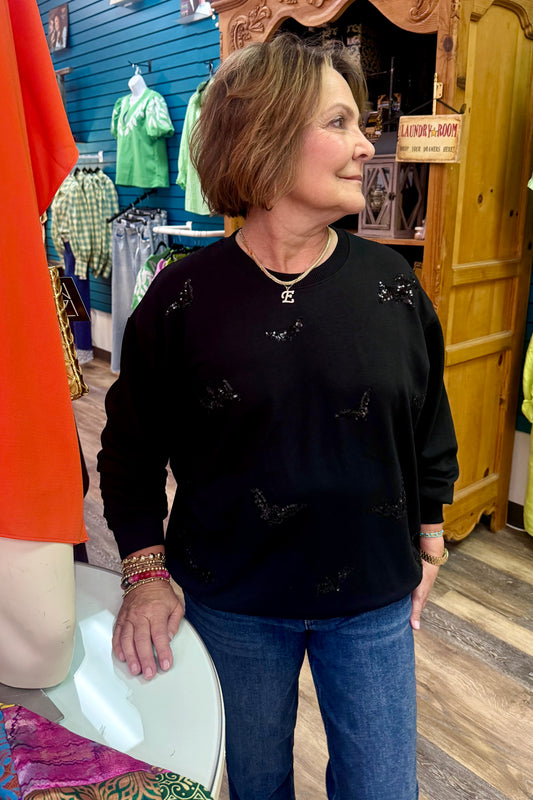 Sarah Bats Halloween Sweatshirt