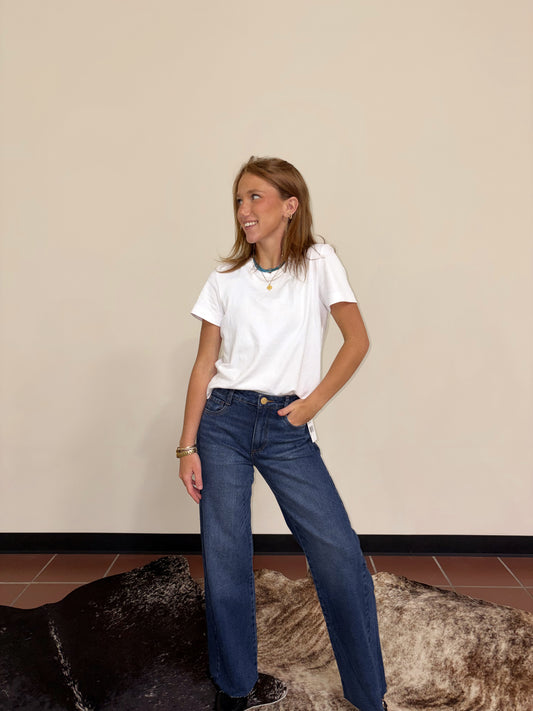 Curator Dark HR Wide Leg Jean- Kut
