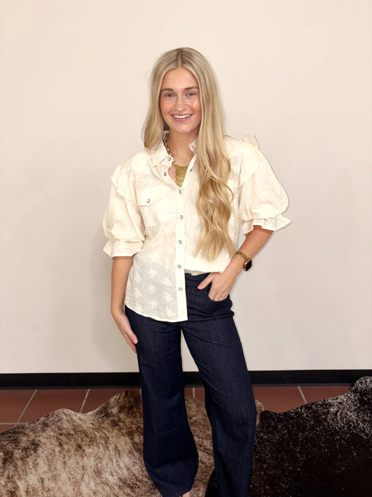 Goldie Wide-leg Stretch Jean