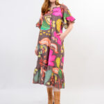 Uncle Frank's Brown Print Patio Dress