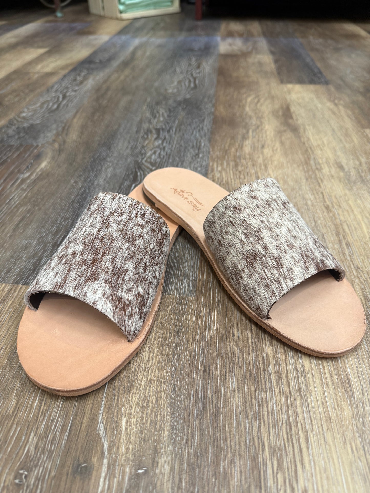 Agave Sky Nadia Cowhide Flats~ Size & Color Varies for Each Individual Pair
