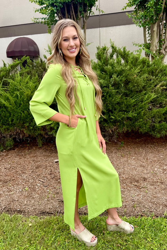 Summer Dazzle Lime Maxi Dress by Jade