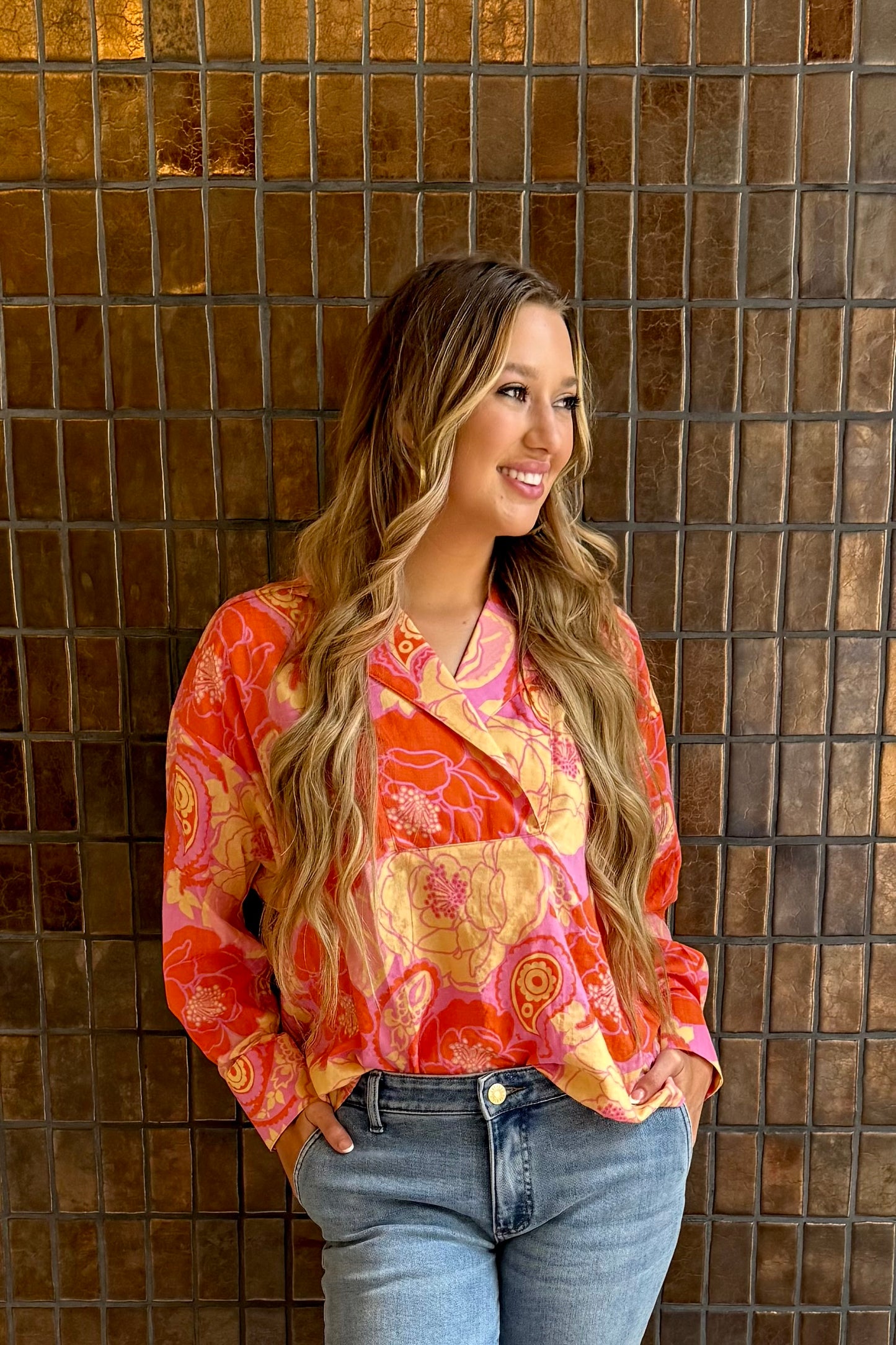 Pink Camp Shirt - Ivy Jane