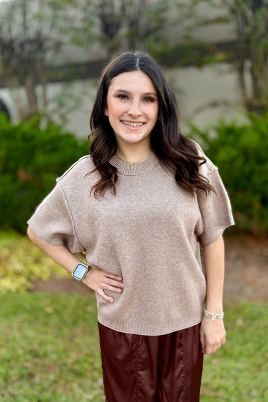 Mocha Knit Sweater by Jodifl