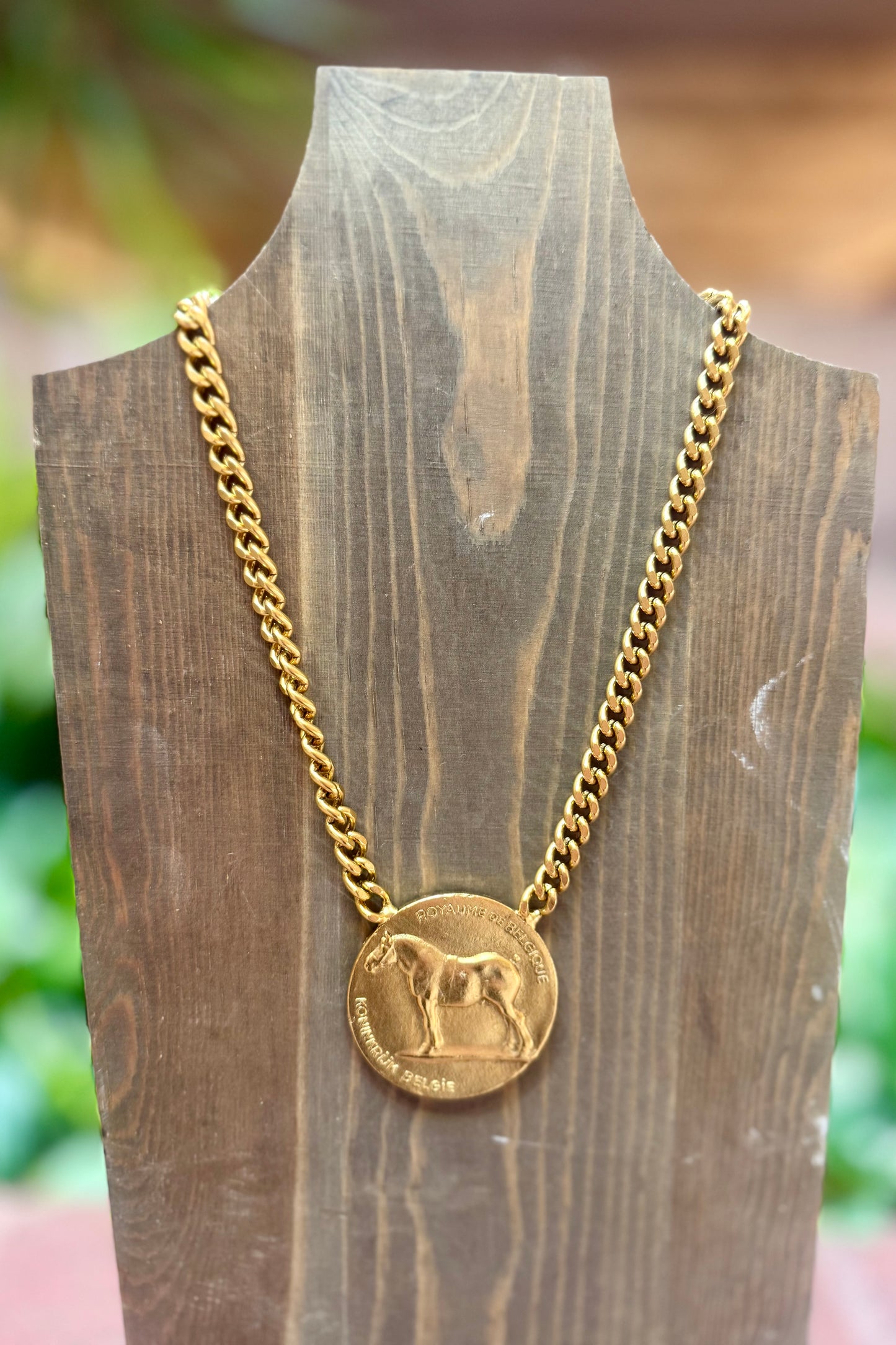 Equestrian Horse Chain Necklace