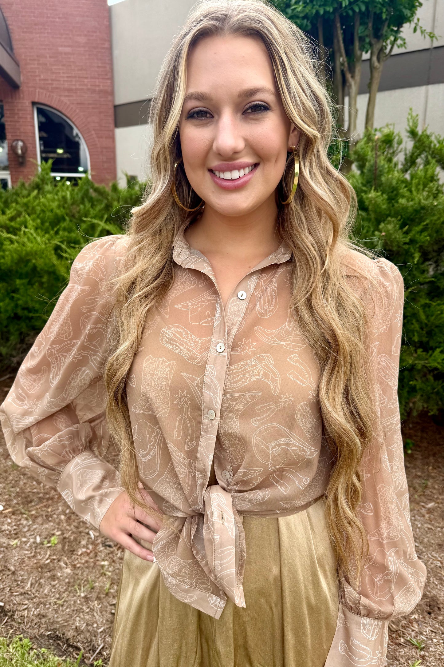 Western Things Blouse by Turquoise Haven