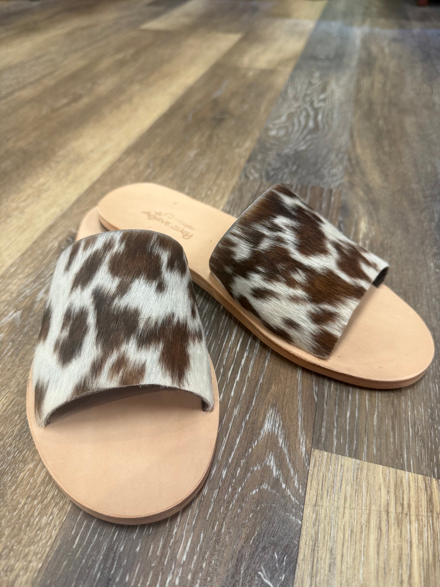 Agave Sky Nadia Cowhide Flats~ Size & Color Varies for Each Individual Pair
