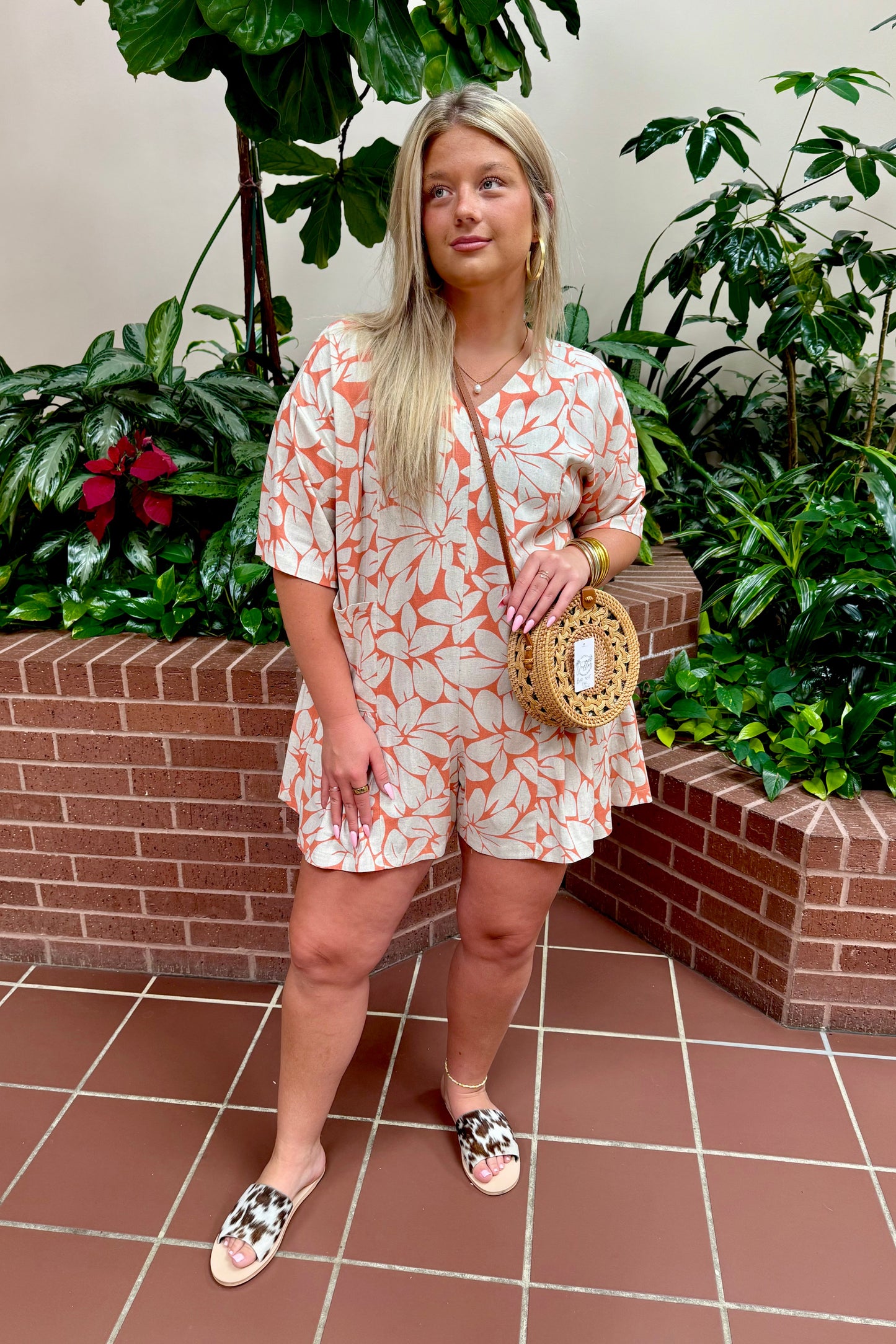 Pleated Hem Romper