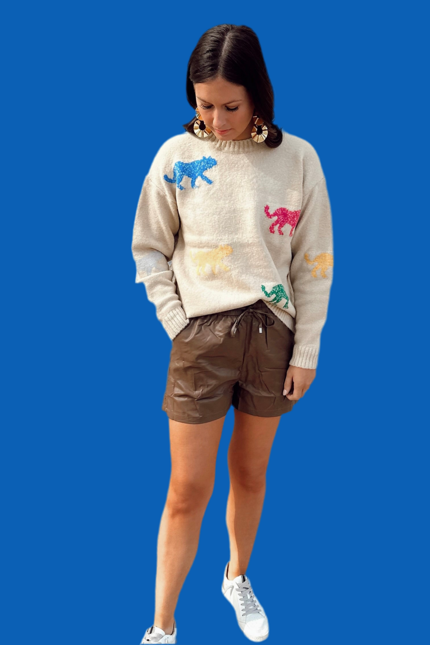 "Wild Child" Faux Leather Shorts