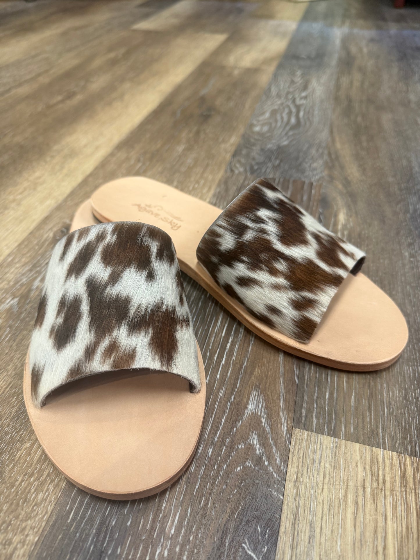 Agave Sky Nadia Cowhide Flats~ Size & Color Varies for Each Individual Pair