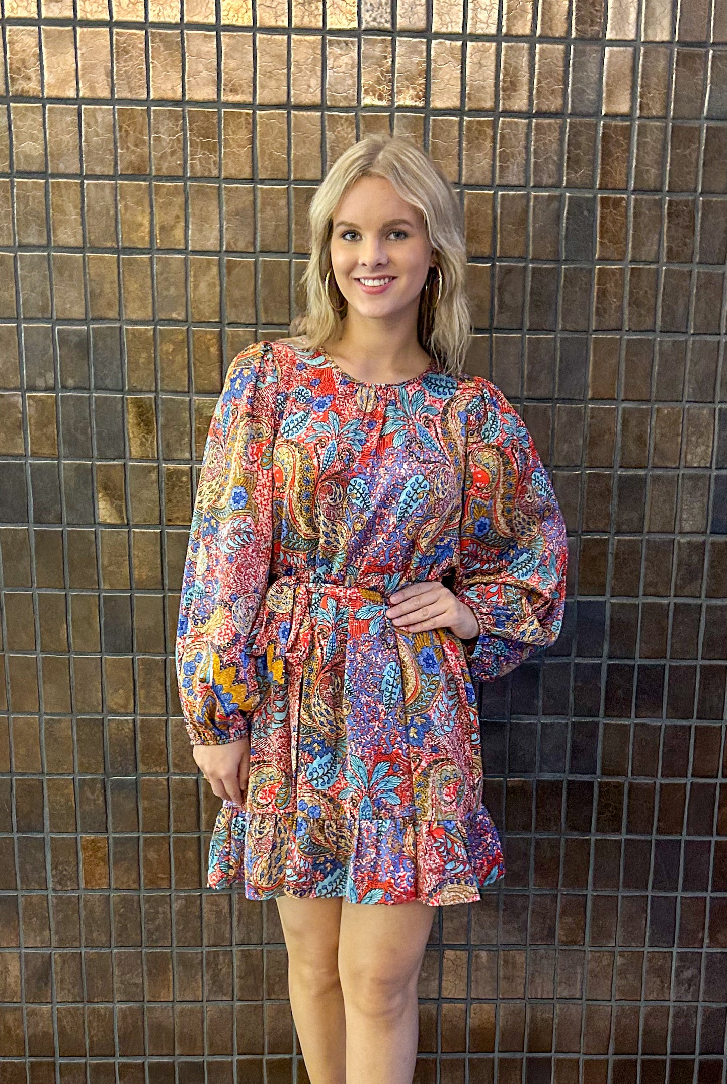 "I Could Use A Love Song" ~ Tie Waist Tiered Dress