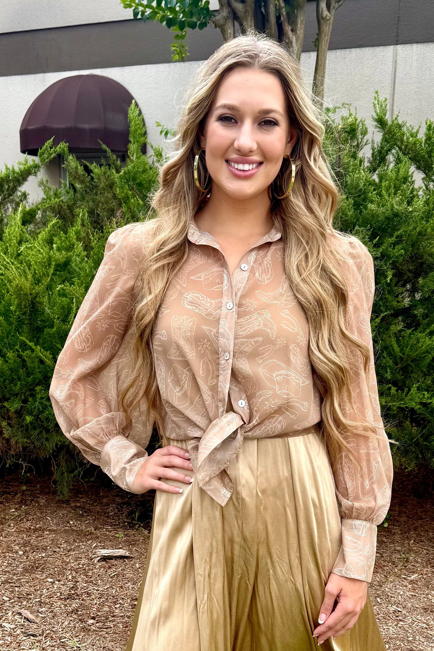 Western Things Blouse by Turquoise Haven