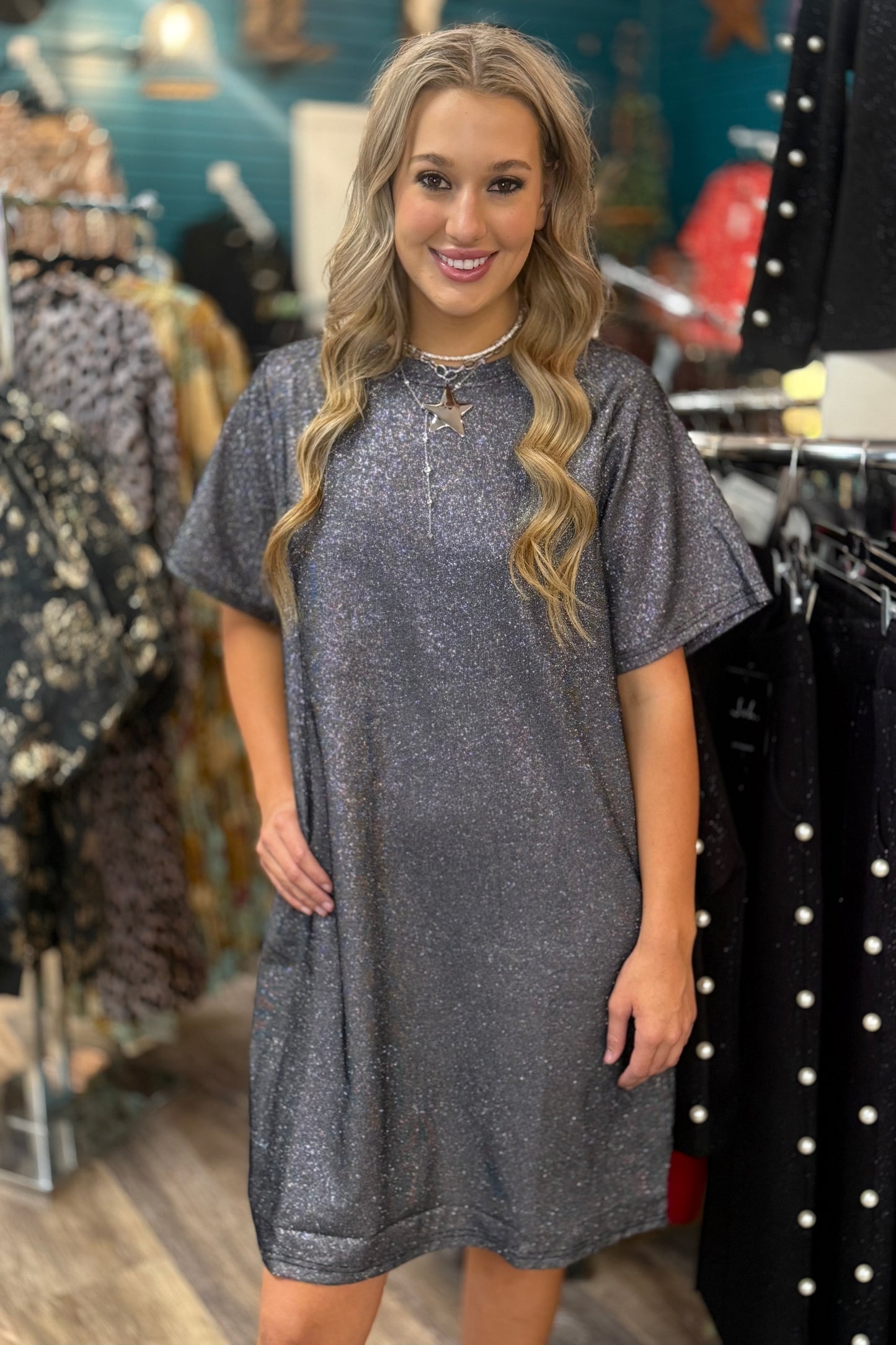 Keily Glitter Dress by Joh