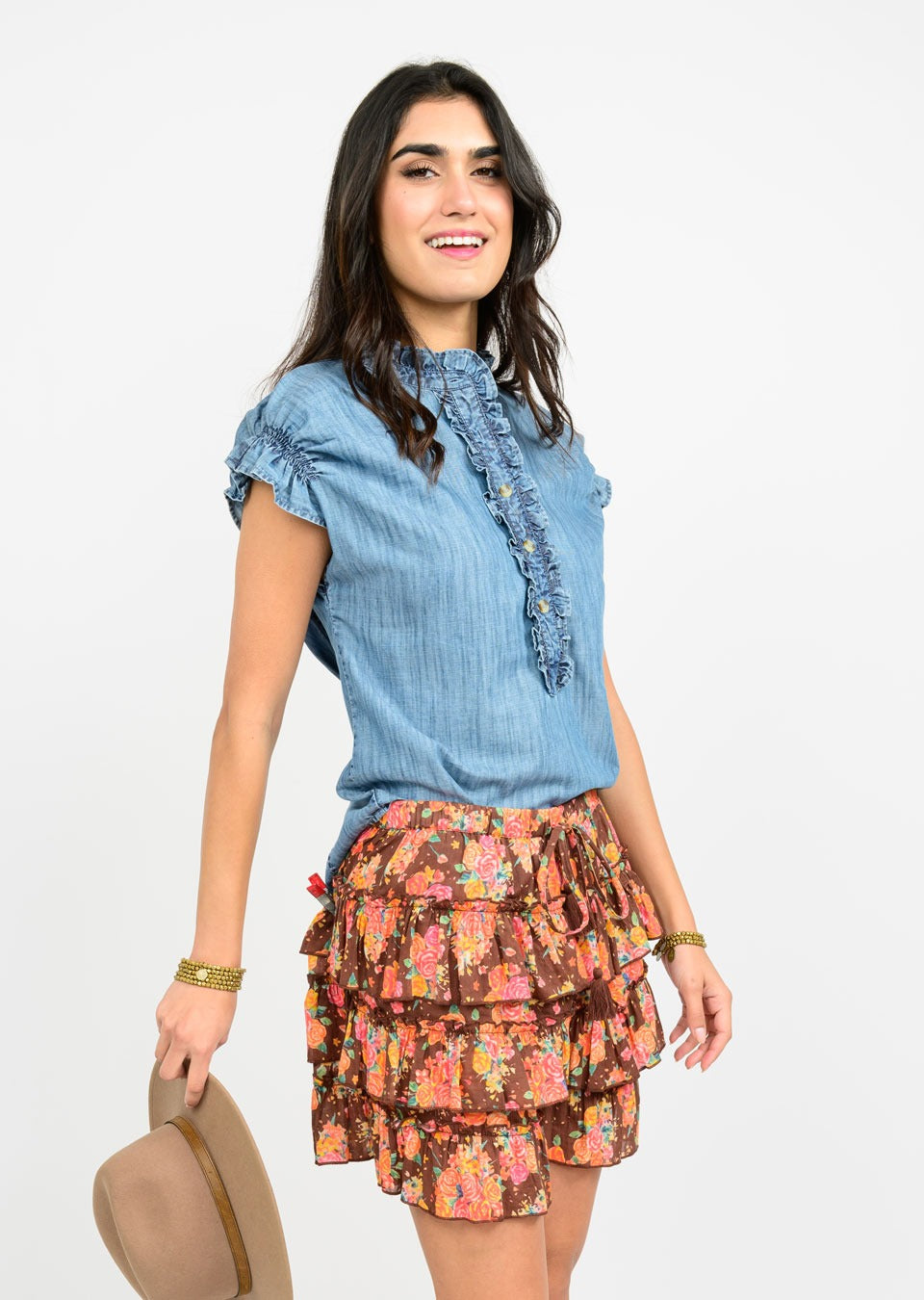 Demi Denim Top - Sister Mary