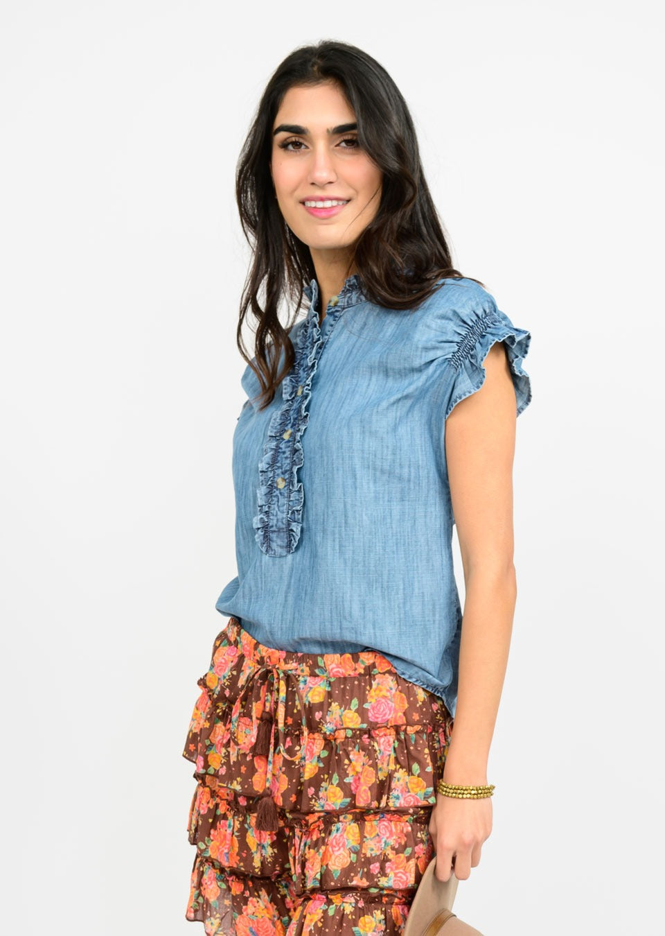 Demi Denim Top - Sister Mary