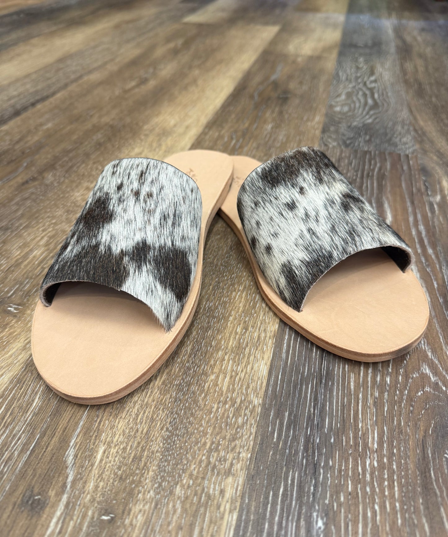 Agave Sky Nadia Cowhide Flats~ Size & Color Varies for Each Individual Pair