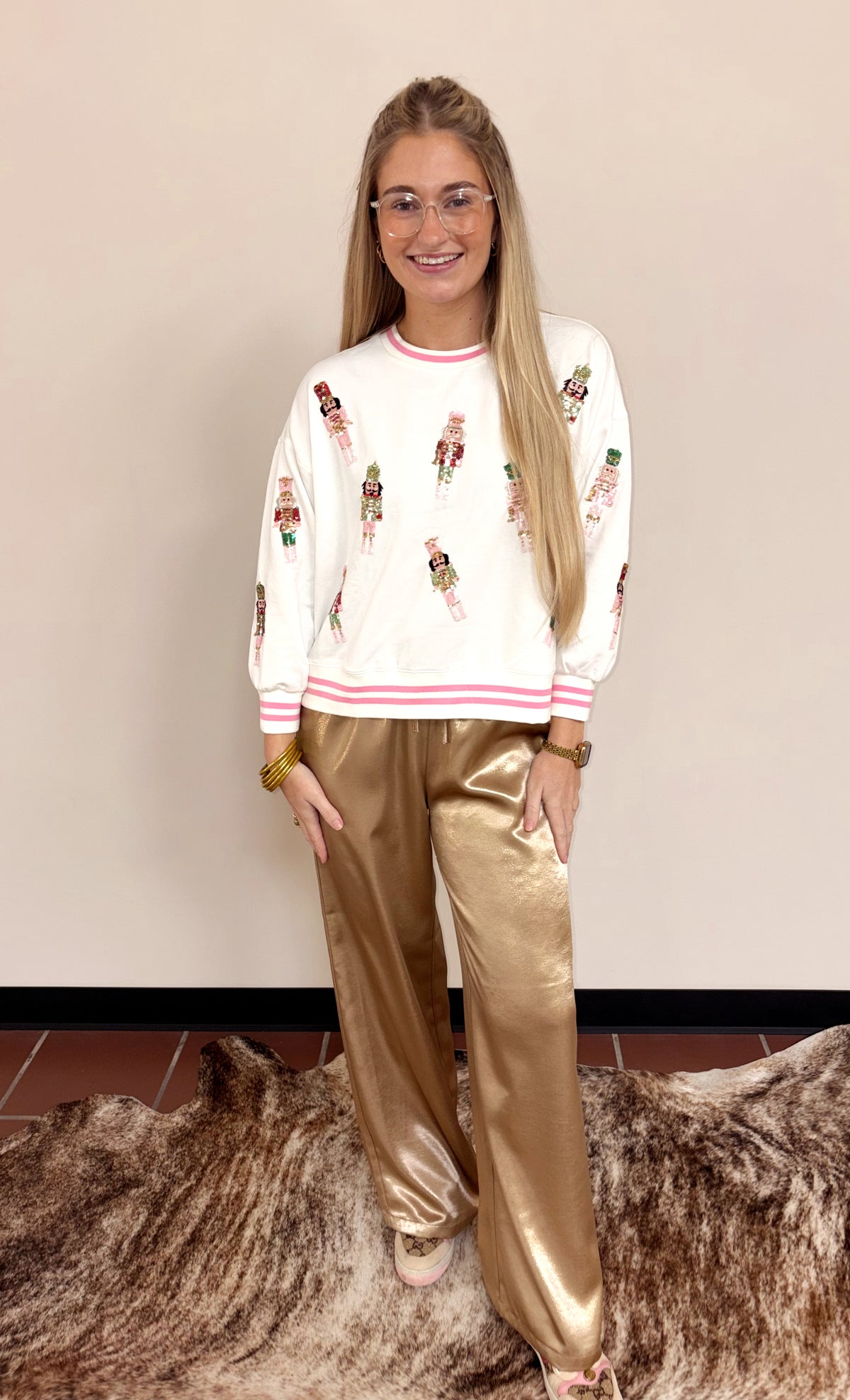 Millie Nutcrackers Sweatshirt by Mary Square