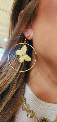 Butterfly Hoop - Earrings