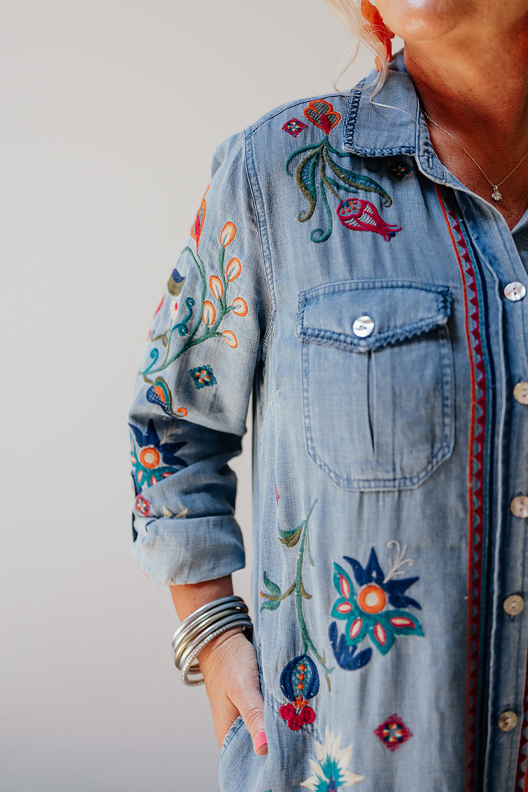 Indian Summer Denim Dress