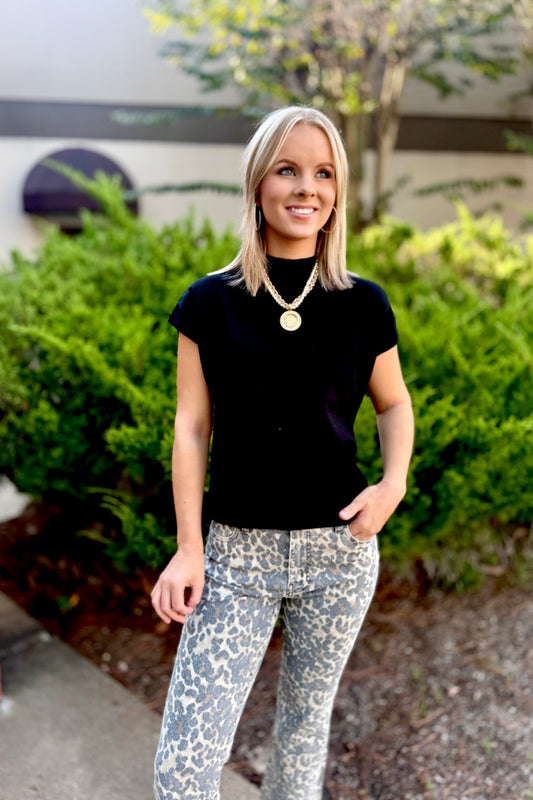 Knit Top - Lime or Black