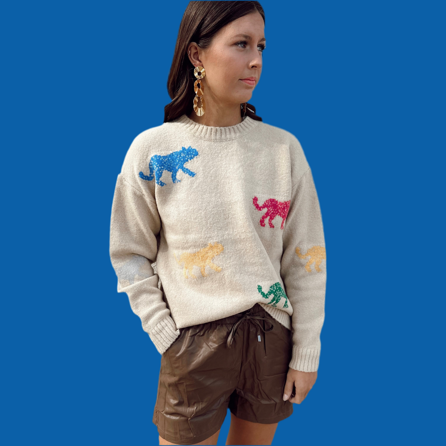 "Wild Child" Faux Leather Shorts