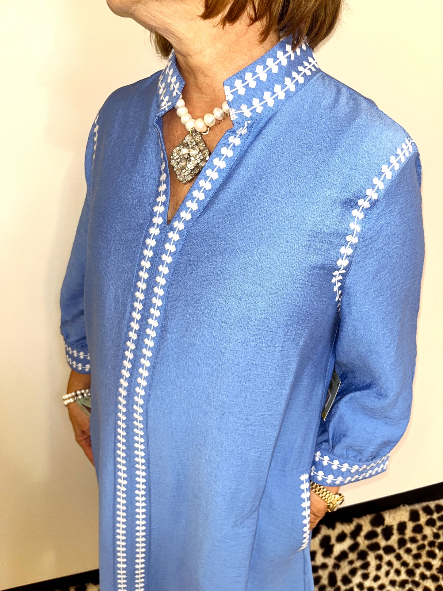 Blue Tunic Dress by John Mark