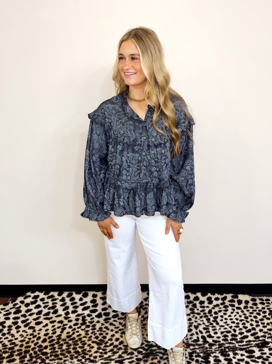 Scalloped Tiered Top by Ivy Jane
