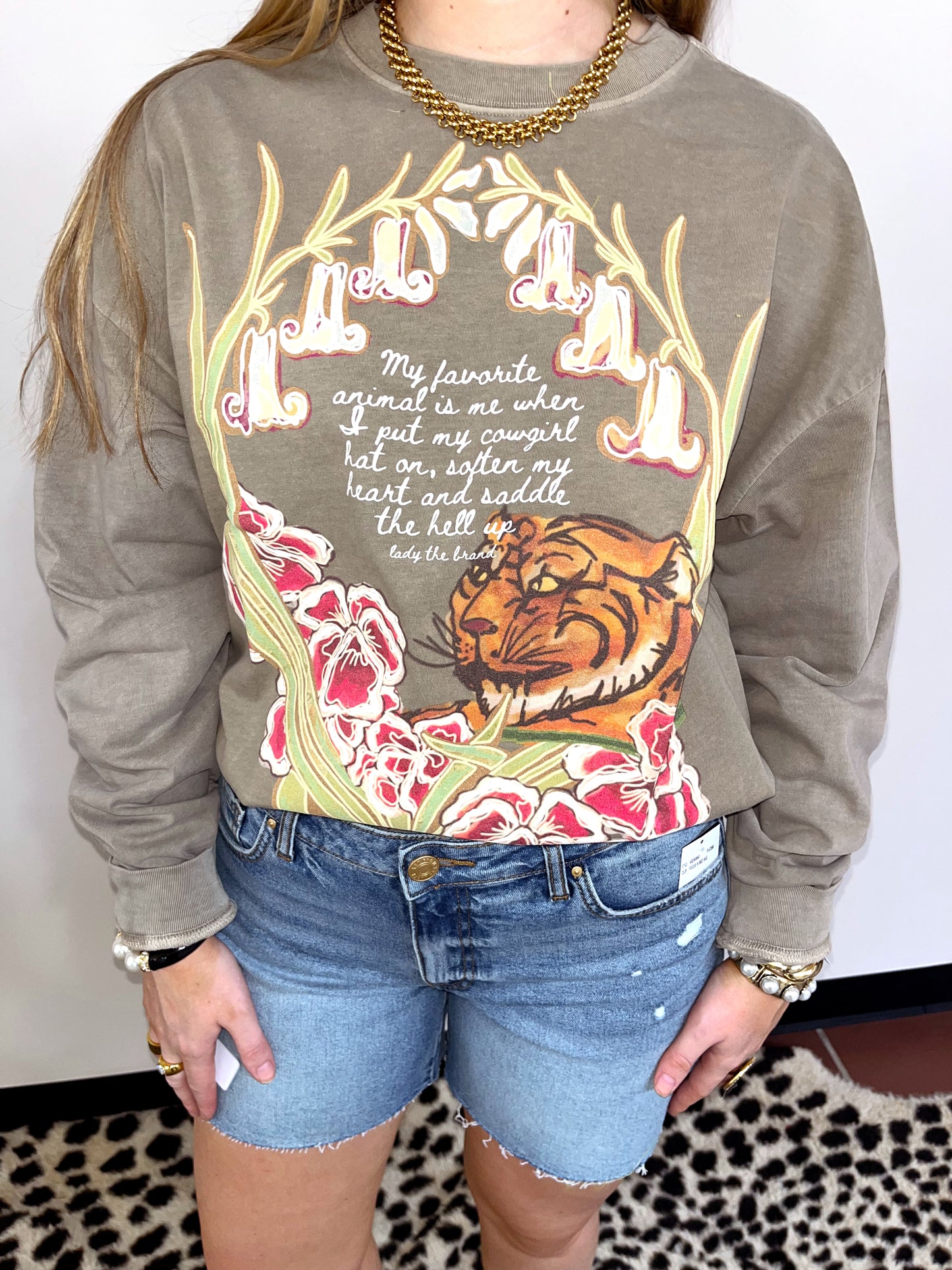 Tiger Graphic LS by Lady the Brand