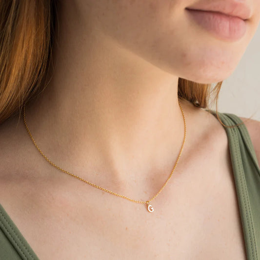 Dainty Love Initial Necklace