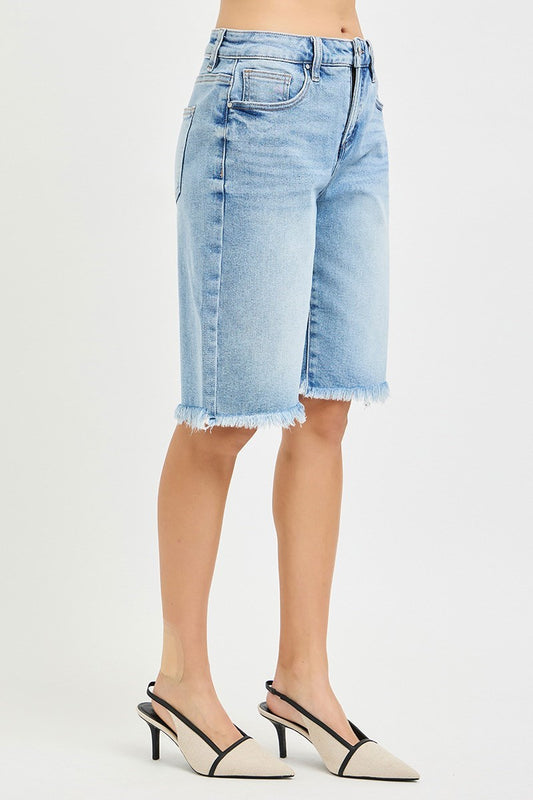 Risen Denim Bermuda Shorts