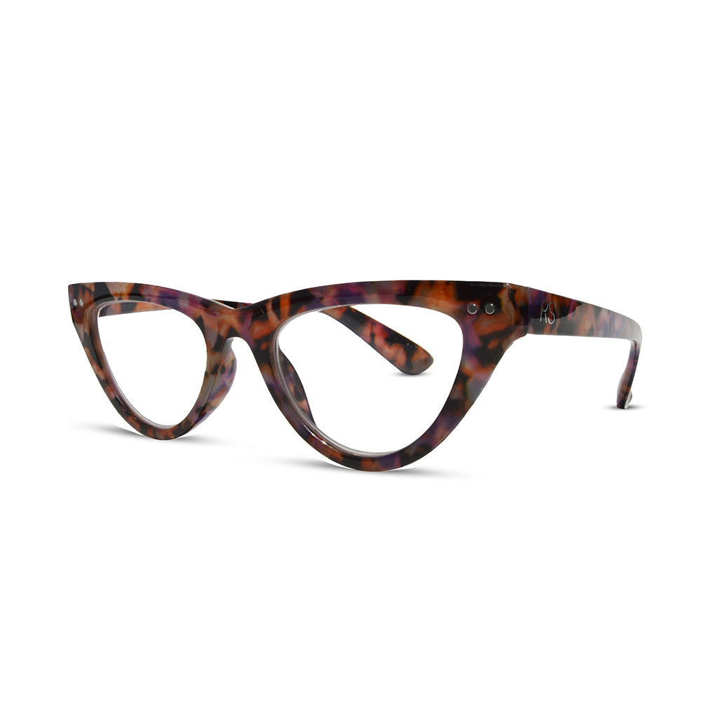 Lavendar Tortoise Cat Eye Readers