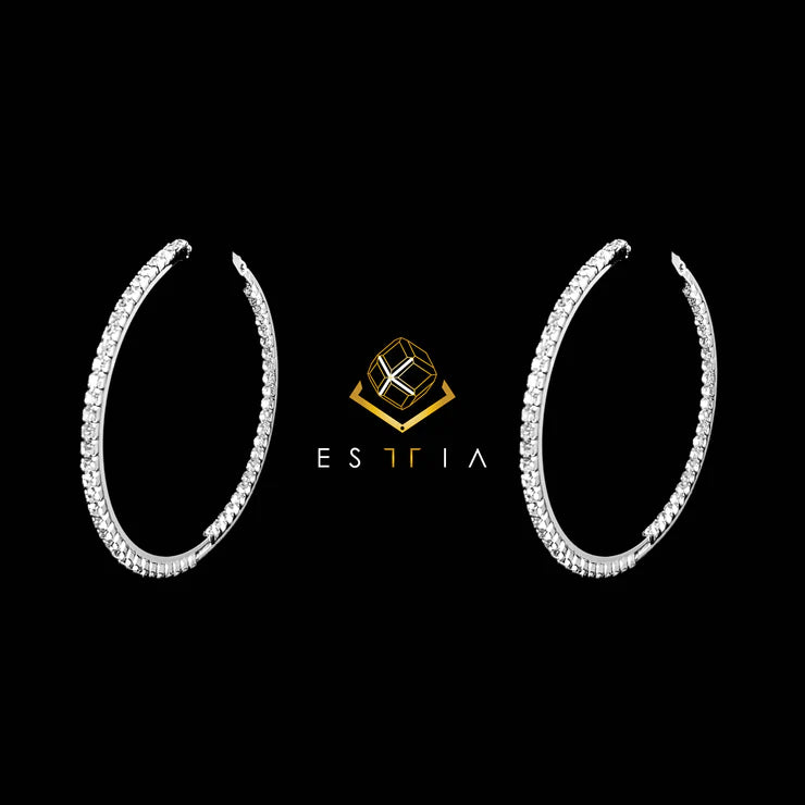Single Line Hoop Earrings