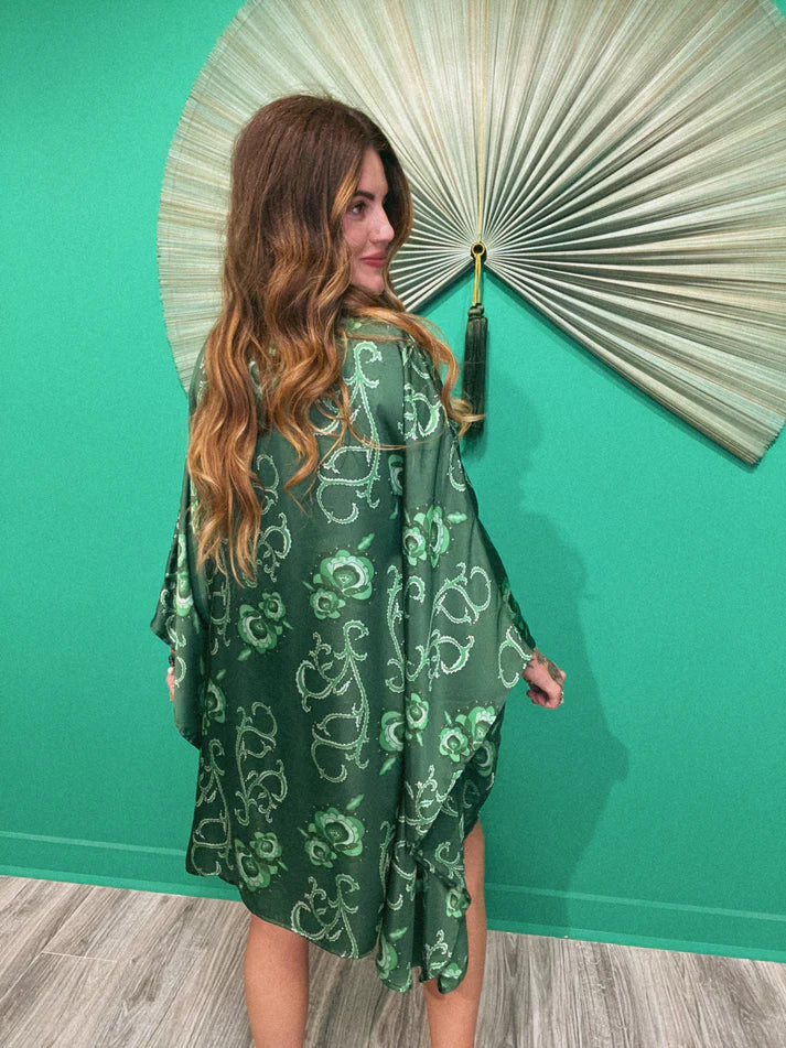 Emerald Swirl - Short Caftan/Tunic